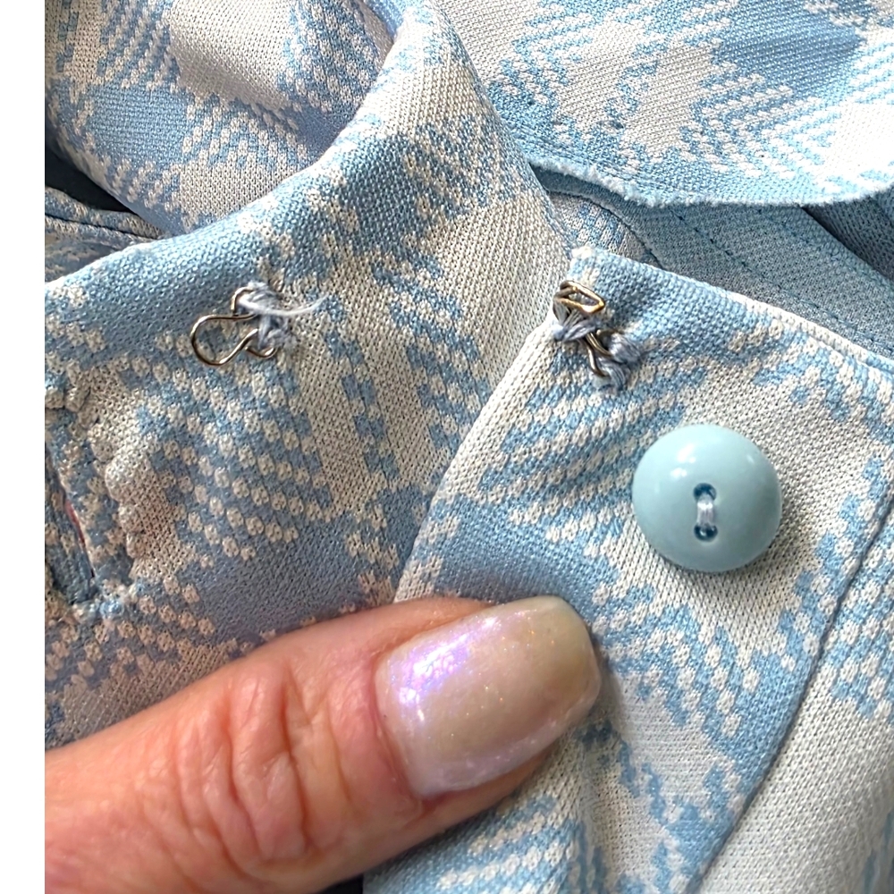 Vintage Hand Made 1960's Plaid Shirt Dress - Picture 9 of 9